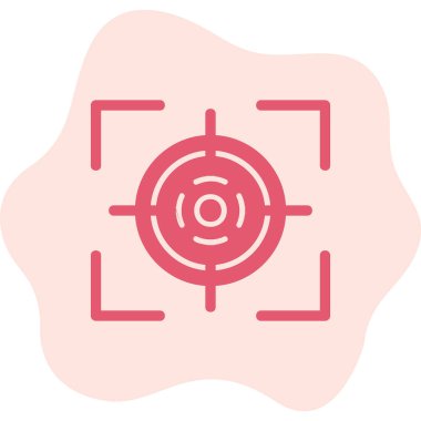 Hedef. Web simgesi basit illüstrasyon