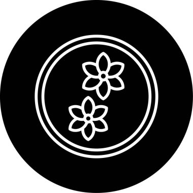 çiçek web simgesi, vektör illüstrasyonu, koku konsepti      