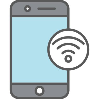 wifi vektör simgesi modern basit illüstrasyon 