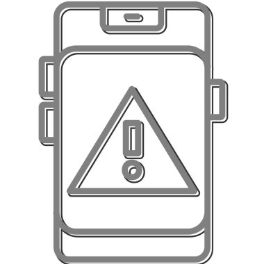 uyarı simgesi vektör illüstrasyonu