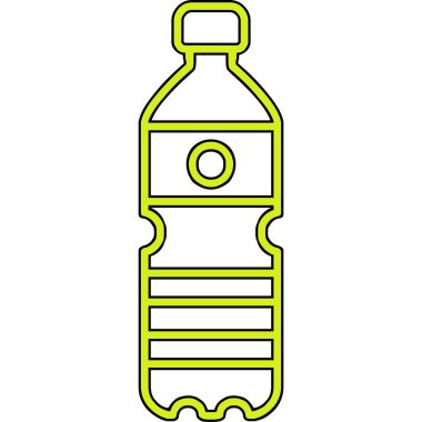 Su şişesi. Web simgesi basit illüstrasyon