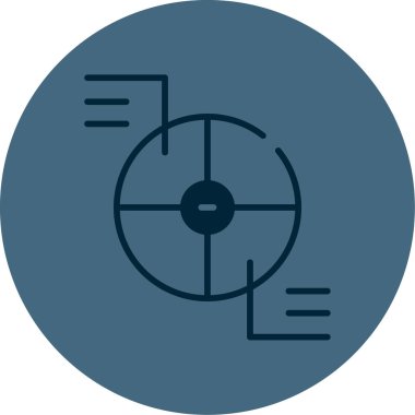 Pasta grafiği web simgesi basit illüstrasyon 