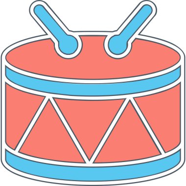 Web simgesi davul, illüstrasyon vektör 