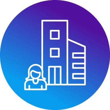 Atılgan ve kadın avatar. Web simgesi basit illüstrasyon 