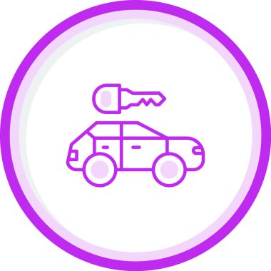 araba simgesi vektör illüstrasyonu 