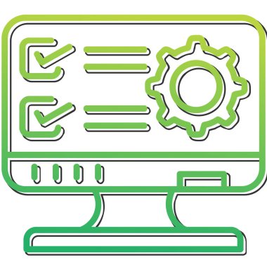 Simgeyi ayarlamanın vektör illüstrasyonu 