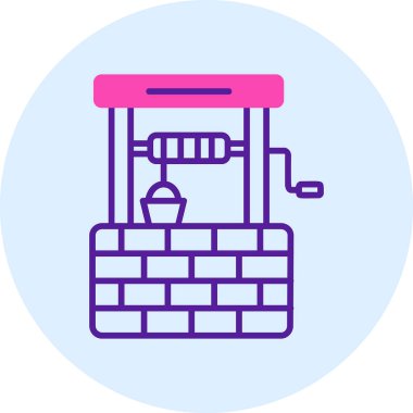 su kuyusu ikonu vektör illüstrasyonu