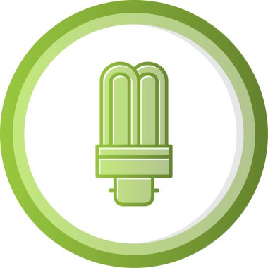 tübüler ampul aydınlatma simgesi, vektör illüstrasyonu 