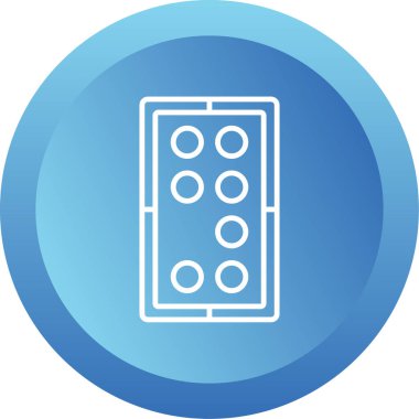 Düğme simgesi ögesinin vektör illüstrasyonu 