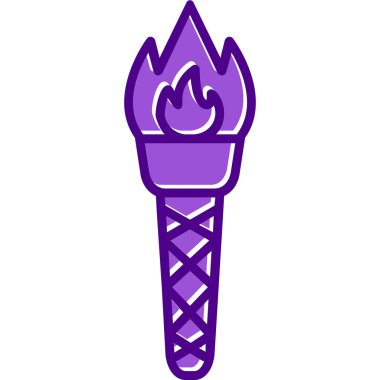 Meşalede yanan alev.