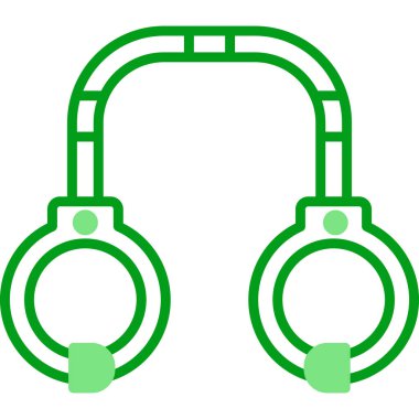 kelepçe ikon vektör illüstrasyonu