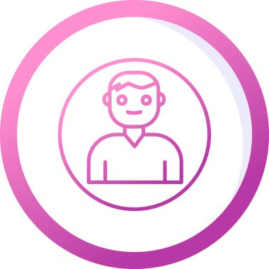 Kullanıcı Hesabı web simgesi basit illüstrasyon