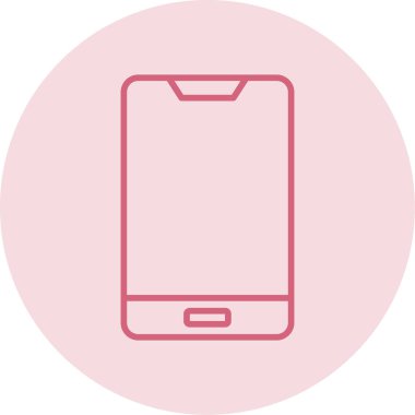 Cep telefonu simgesi, vektör illüstrasyonu 