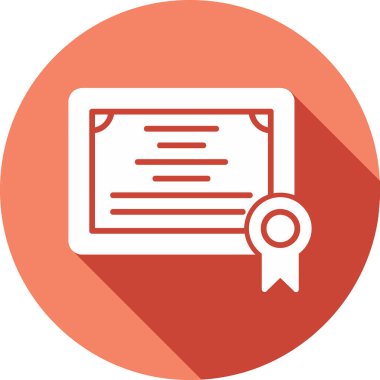 Sertifika. Web simgesi basit tasarım