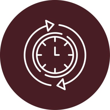 Her zamanki gibi. Web simgesi basit illüstrasyon