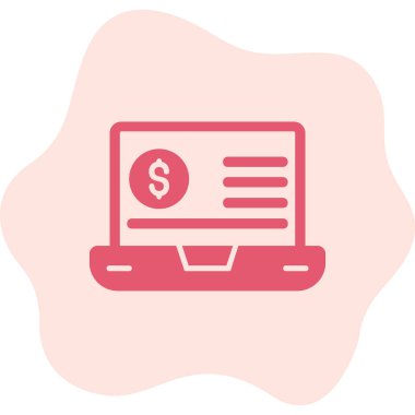 Eğilim biçimi izole edilmiş arka planda mali simge 