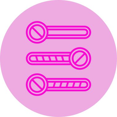 Simgeleri aç / kapat, vektör illüstrasyonu basit tasarım