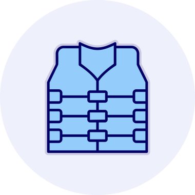 Can yeleği. Web simgesi basit illüstrasyon