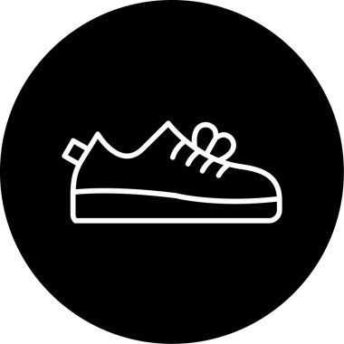 Ayakkabı simgesinin vektör illüstrasyonu