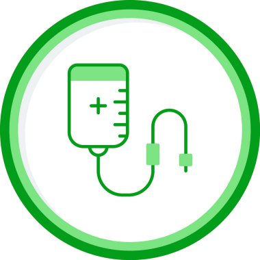 Kan Transfüzyon Ağı simgesi, vektör illüstrasyonu