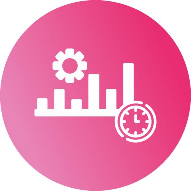  Üretim düzlüğü simgesi, vektör illüstrasyonu