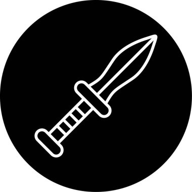 Hançer. Web simgesi basit illüstrasyon 