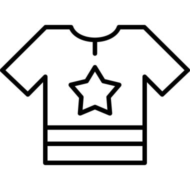 shirt simgesi vektör illüstrasyonu