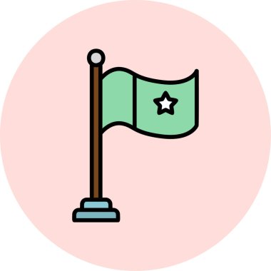 bayrak web simge vektör çizim
