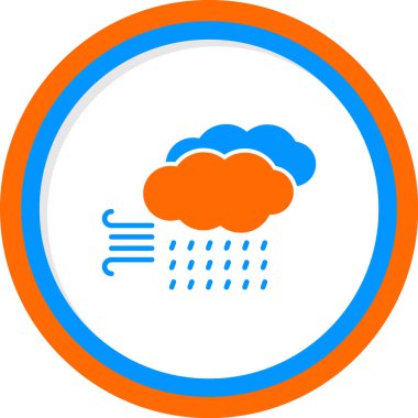 storm web icon, vector illustration 