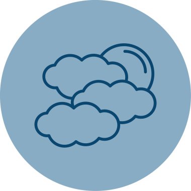 cloudy weather. web icon simple illustration