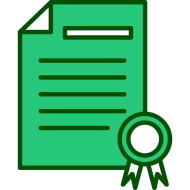 Sertifika. Web simgesi basit tasarım