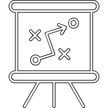 Strateji Simgesi Vektör illüstrasyonu 