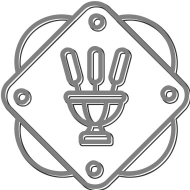 Tütsü. Web simgesi vektör illüstrasyonu