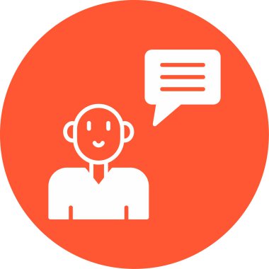 Topluluk Yöneticisi Web simgesi vektör illüstrasyonu