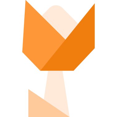 soyut çiçek simgesi, vektör illüstrasyonu basit tasarım