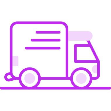 kamyon simgesi, vektör illüstrasyon tasarımı 