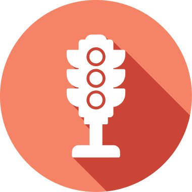Trafik ışığı. Web simgesi basit illüstrasyon
