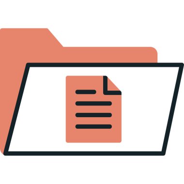 dosya dizini vektör illüstrasyonu        