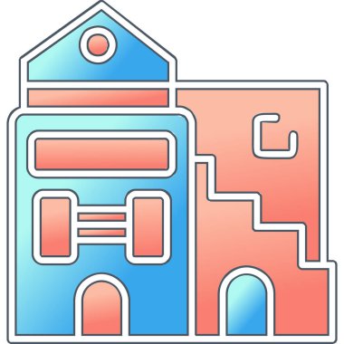 vektör evi oluşturma simgesi, modern tasarım illüstrasyonu 