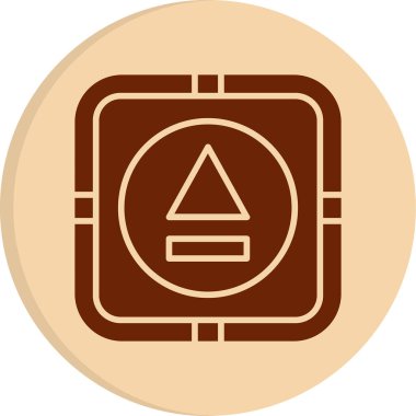 Düğme simgesini, ortam simgesini, müziği çıkart veya video düğmesi çal