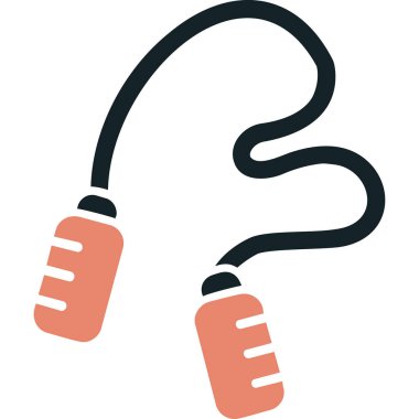 atlama ipi web simgesi, illüstrasyon vektör