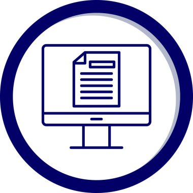 Çevrimiçi Test Ağı simgesi, vektör illüstrasyonu