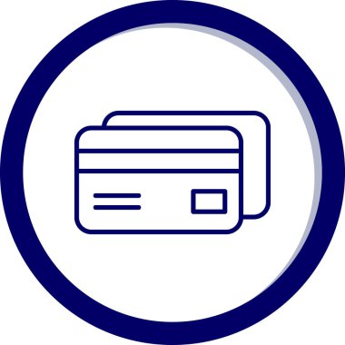 Kredi kartı iyonunun vektör çizimi