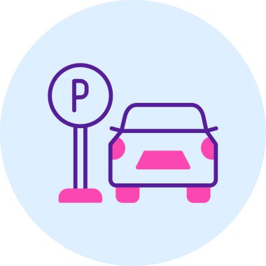 Web simgesi Otopark, illüstrasyon vektör