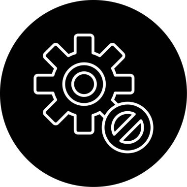 Blok simgesinin vektör illüstrasyonu