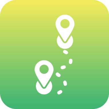 Rotadan. Web simgesi basit illüstrasyon