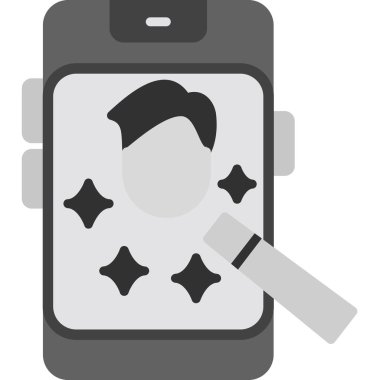 Mobil uygulama süzgeç simgesi, vektör illüstrasyonu basit tasarım