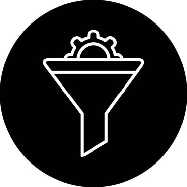 Vektör illüstrasyon Huni ağ simgesi 