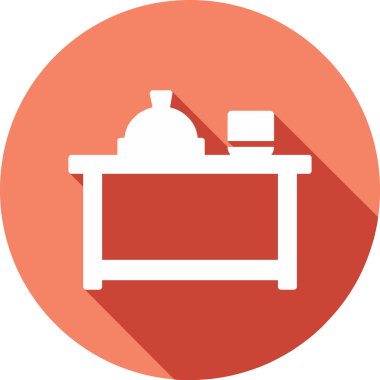 Mutfak ikonu. yemek illüstrasyonu 