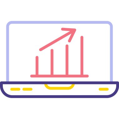 İş çizelgesi. Web simgesi basit illüstrasyon 